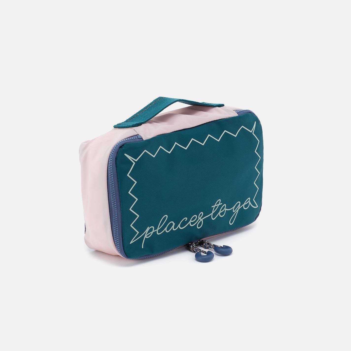 SET TO GO Packing Cube Small in CaRefiber recycled nylon – Teal - HOBO