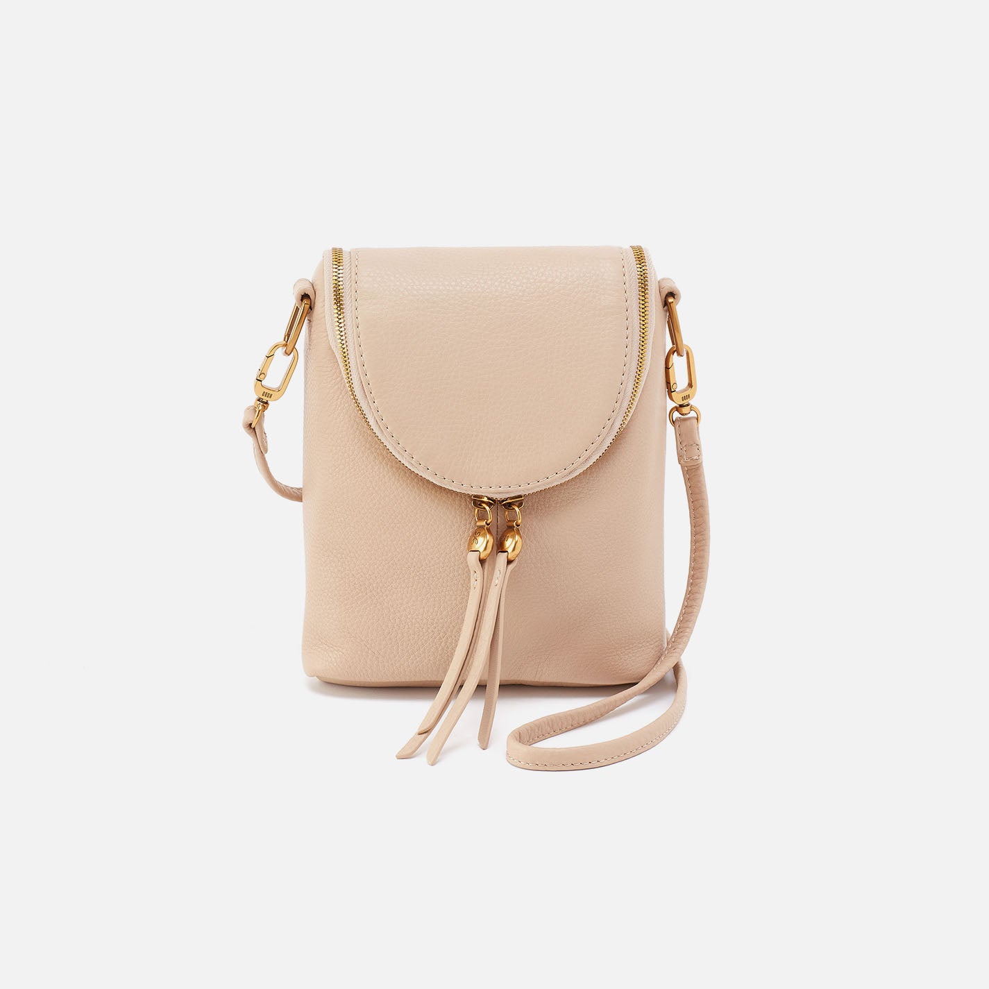 Fern Crossbody In Pebbled Leather – Linen - HOBO