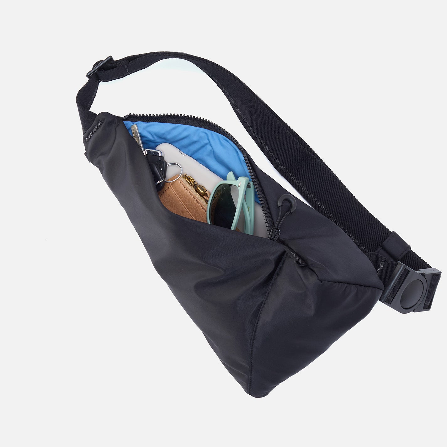 SURE THING Sling in CaRefiber recycled nylon – Jet - HOBO
