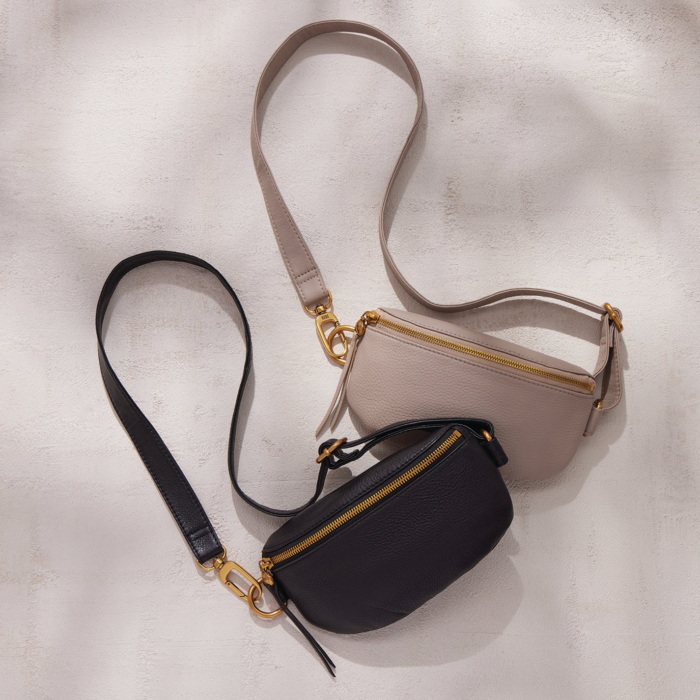 Fern Belt Bag In Pebbled Leather – Taupe - HOBO
