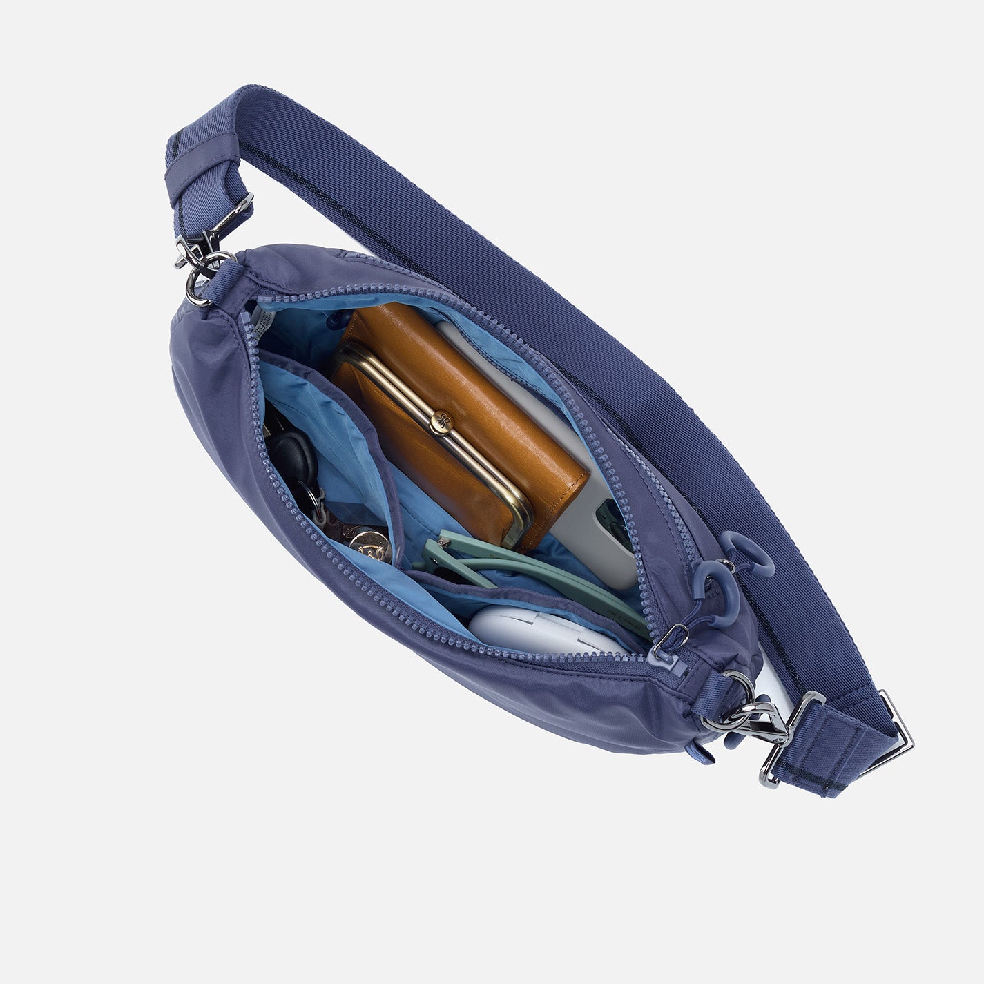 EVERY WEAR Crossbody in CaRefiber recycled nylon – Ocean - HOBO