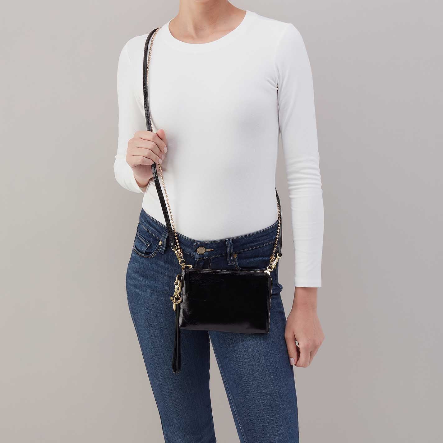 Wishes Gift Box in Polished Leather – Black - HOBO