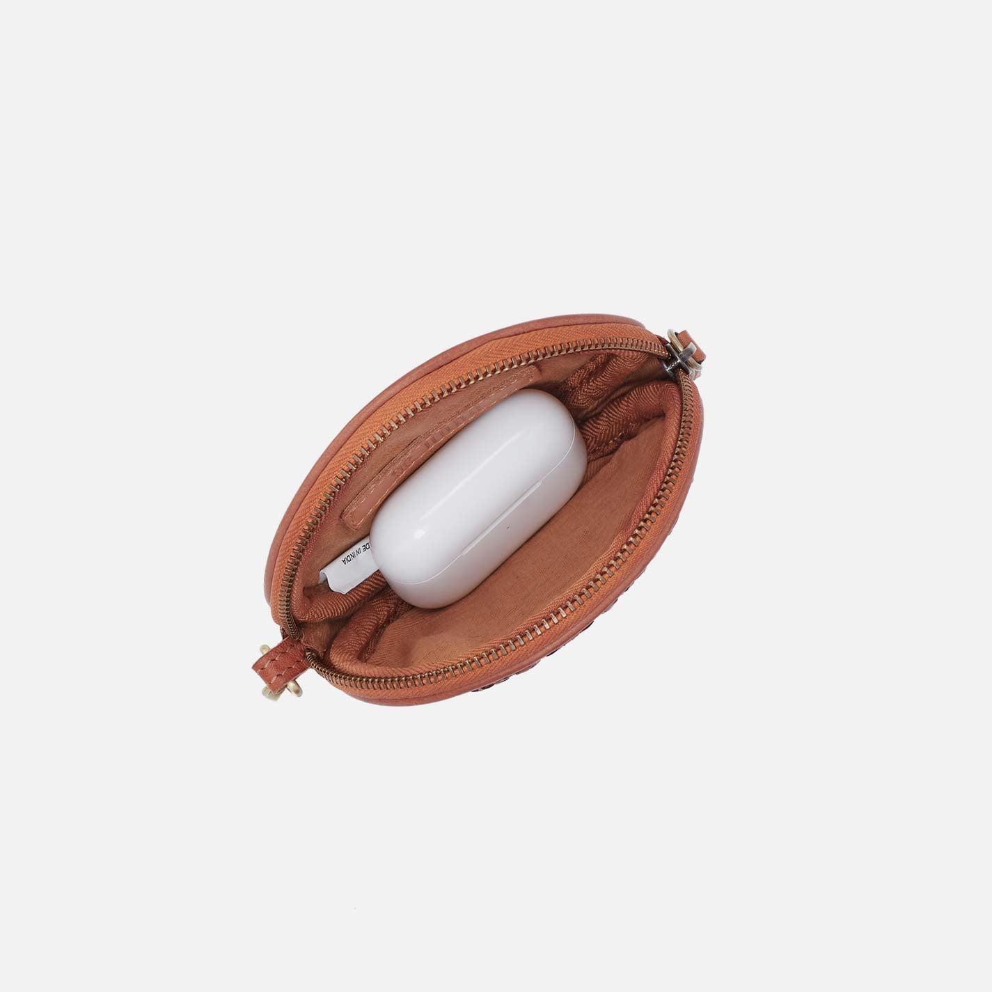 Revolve Bag Charm in Washed Leather – Harvest Wheat - HOBO