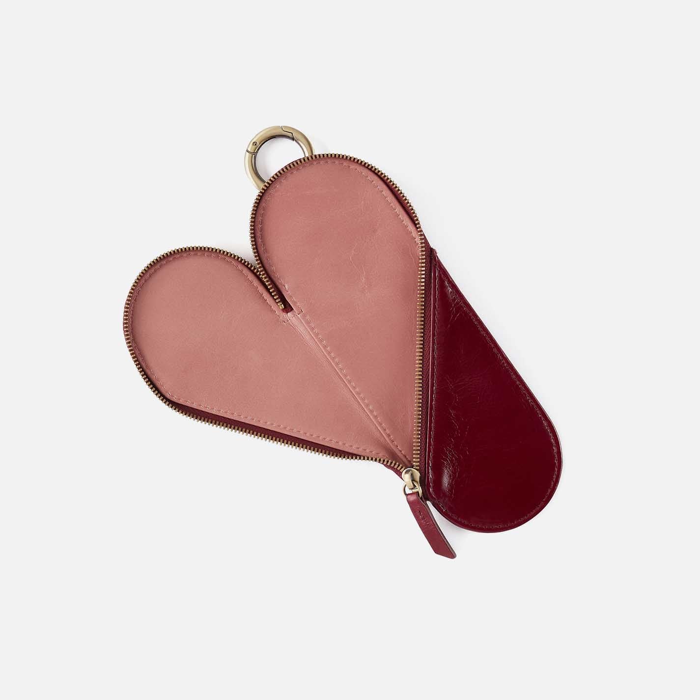 Heart Pencil Case in Polished Leather – Saddleberry - HOBO