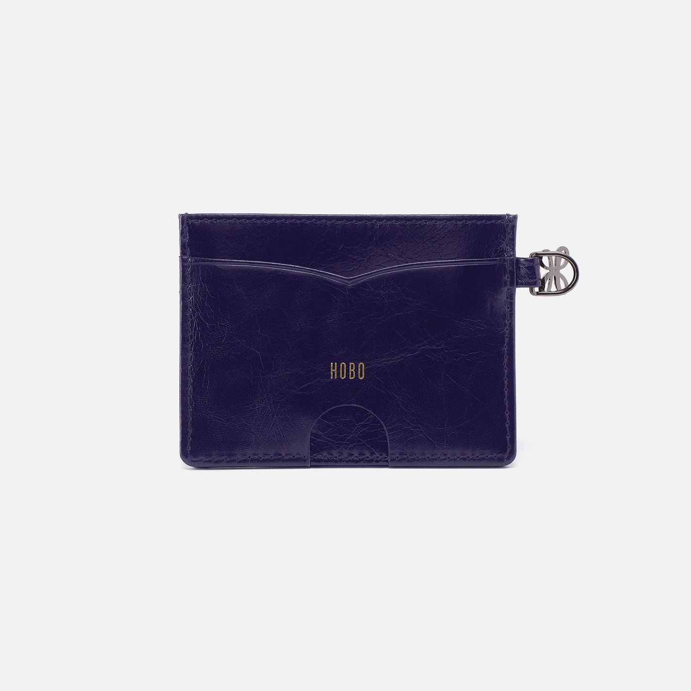 Charmed Card Case in Polished Leather – Winter Violet - HOBO