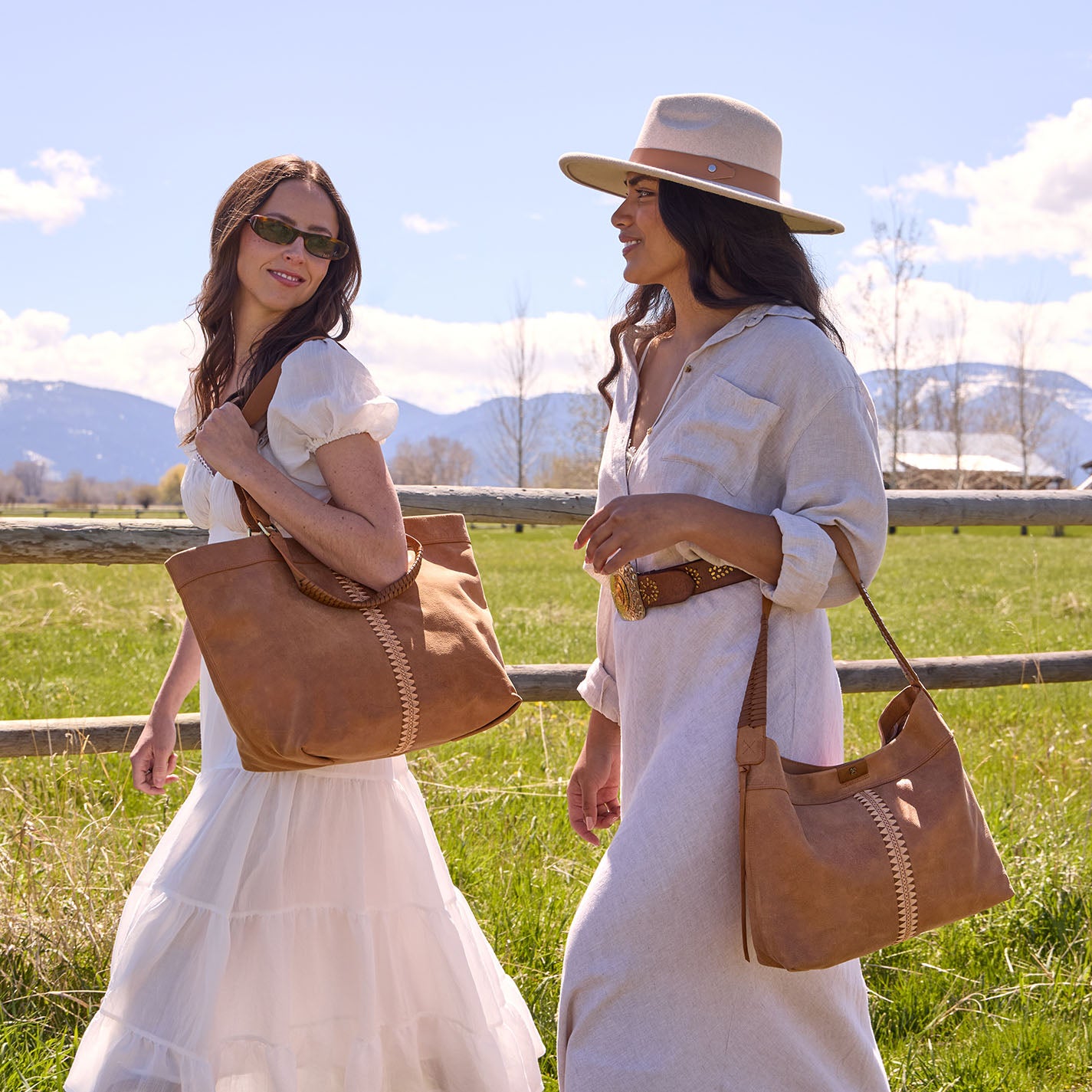 Romy Max Tote in Buffed Leather – Whiskey - HOBO