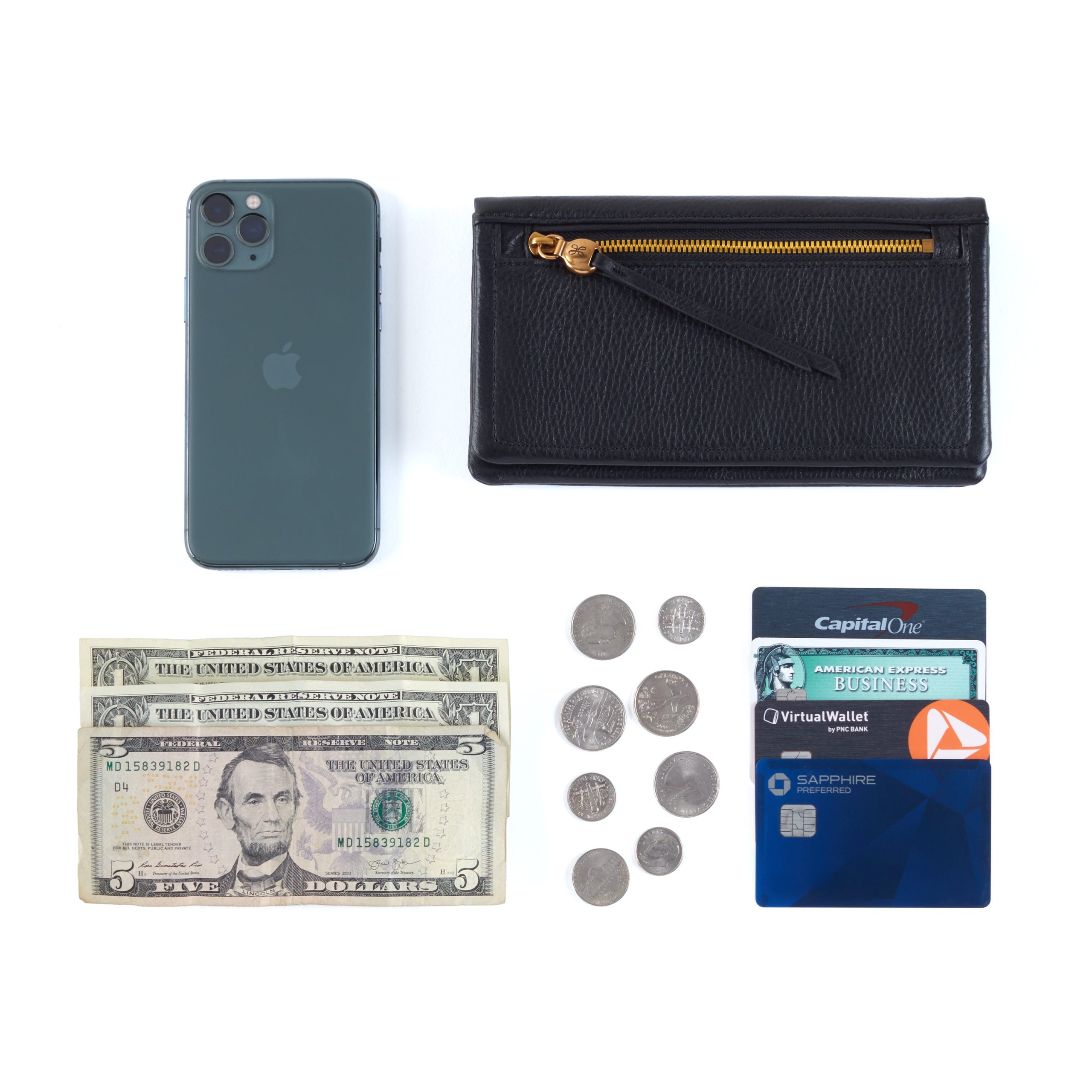 Lumen Continental Wallet in Pebbled Leather – Taupe - HOBO