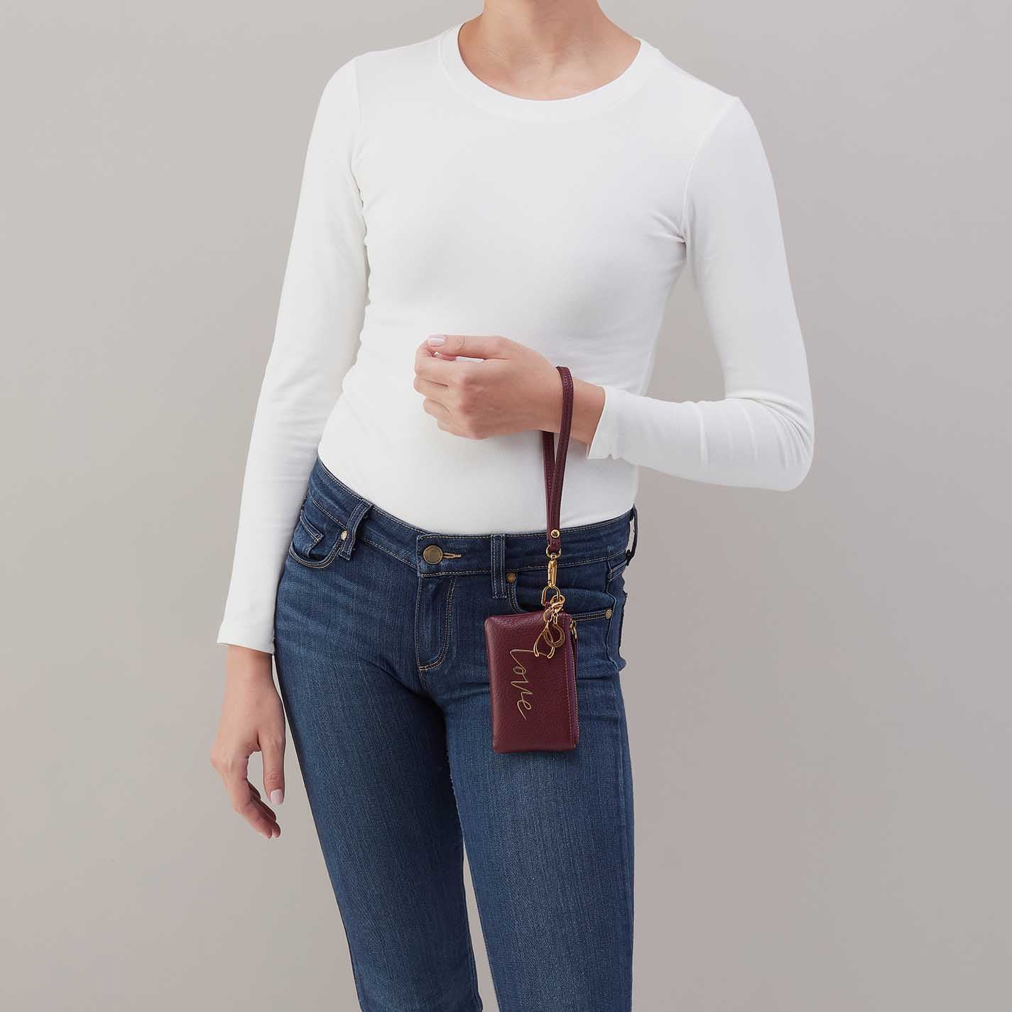 Love Gift Box in Pebbled Leather – Mulberry Glaze - HOBO
